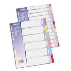 Divisori rexel 6 tasti colorati in cartoncino 225gr 21x29,7 [00022100]