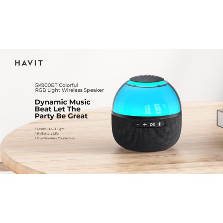 Altoparlante havit sk900bt - bluetooth wireless nero [sk900bt]