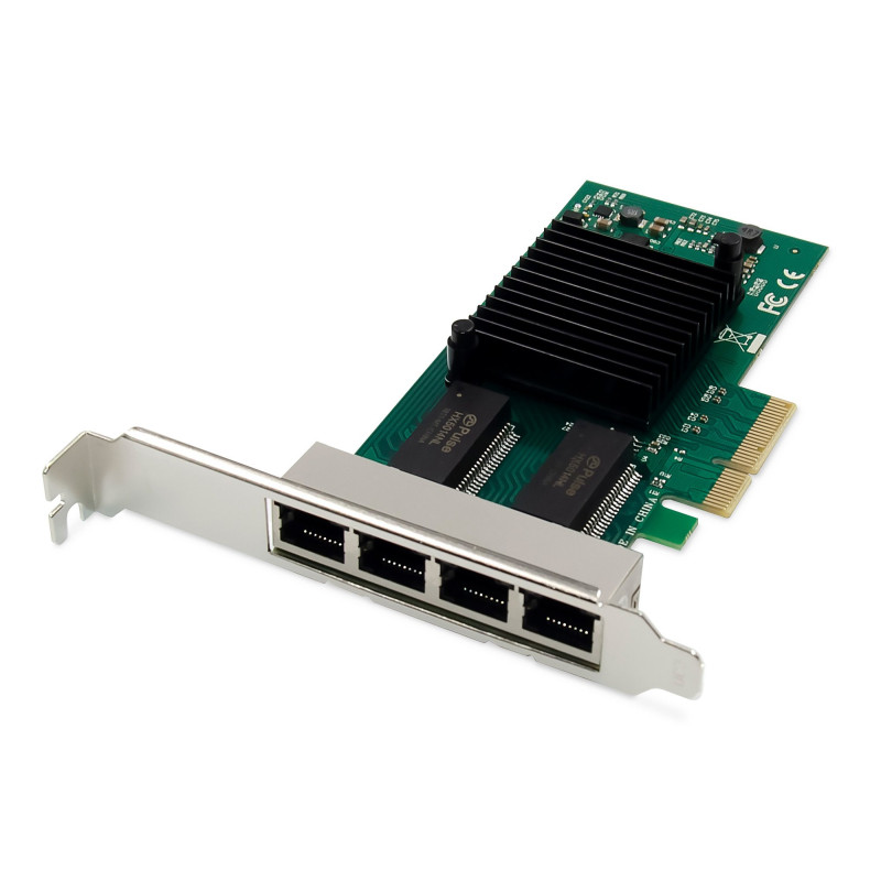 Scheda di rete digitus 4port rj45 intel i350 server nic [dn-10114]