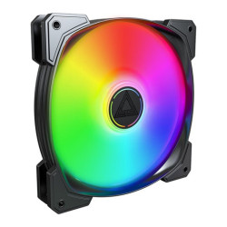 Ventola 140x140x25 montech hp140 argb pwm (nero, 3 pack, 140 mm)