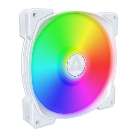 Ventola 140x140x25 montech hp140 argb pwm bianco [hp140 argb pwm