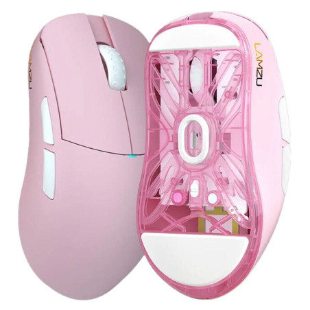 Mouse lamzu atlantis mini gaming champion edition - rosa