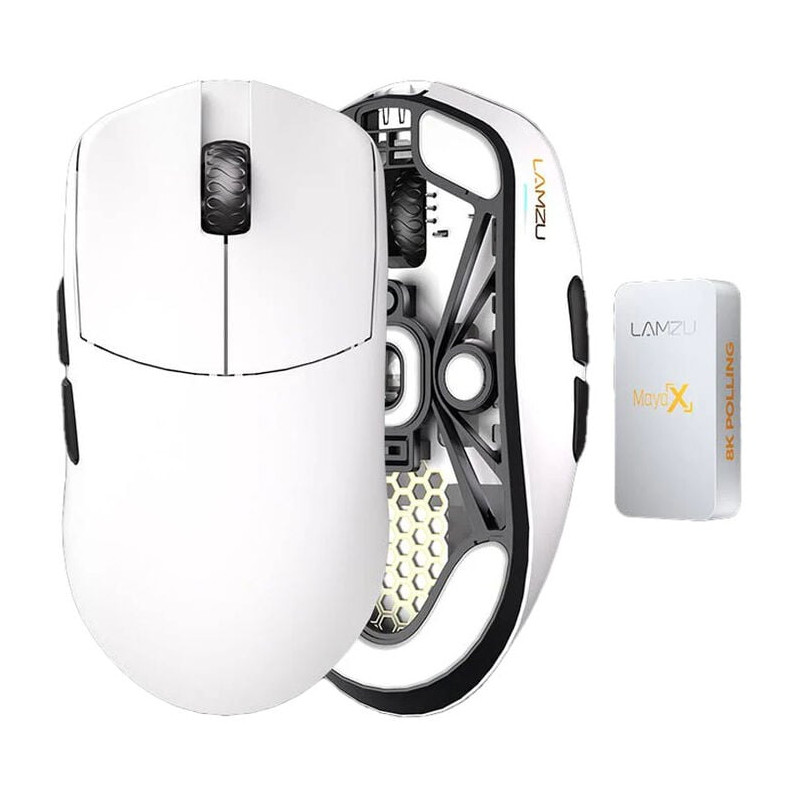 Mouse lamzu maya x gaming - cloud white