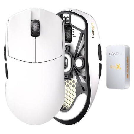 Mouse lamzu maya x gaming - cloud white