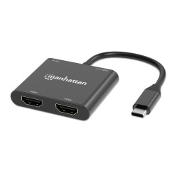 Adattatore hdmi manhattan usb-c pd a doppio monitor hdmi per