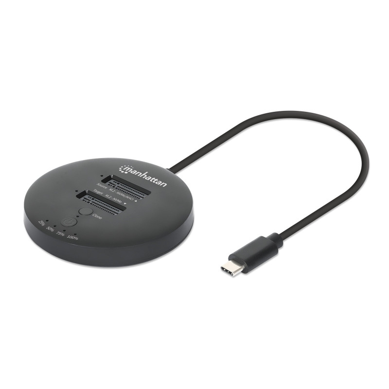 Docking station dual-bay m.2 nvme clone ssd