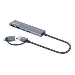 Hub 2 porte usb-a + 2 porte usb-c usb 3.2 gen 1
