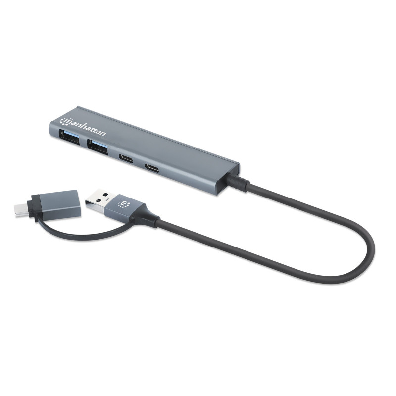Hub 2 porte usb-a + 2 porte usb-c usb 3.2 gen 1