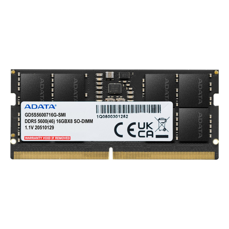 Ram so-dimm ddr5 16gb adata ddr5-5600 (1x 16 gb) (gd5s5600716g-smi,