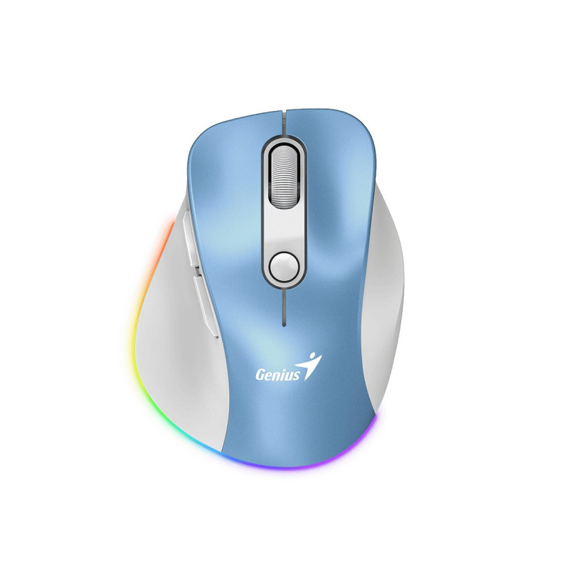 Mouse genius ergo 9000s pro mini rgb bt duo wireless (bt +2.4ghz)