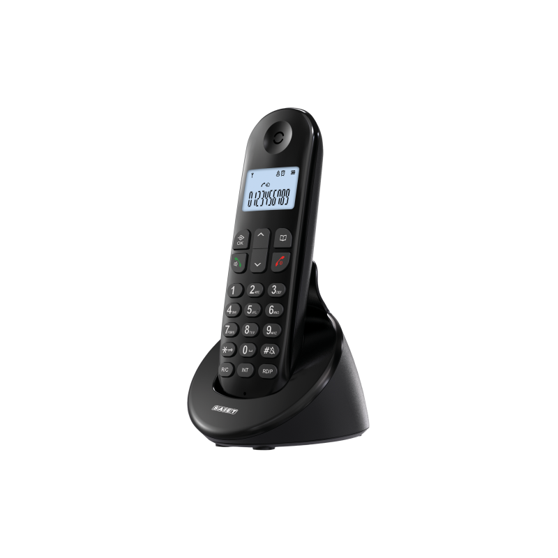 Telefono fisso saiet easy nero [13501315]