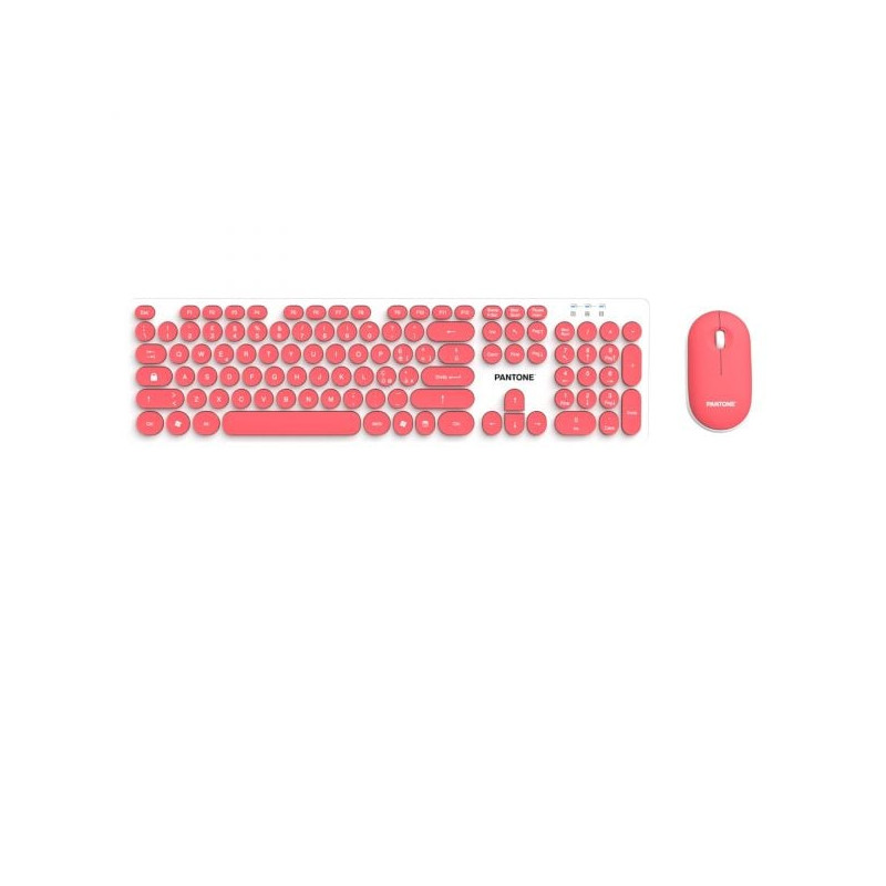 Kit tastiera e mouse pantone sz con mouse rosa [pt-mk004s]