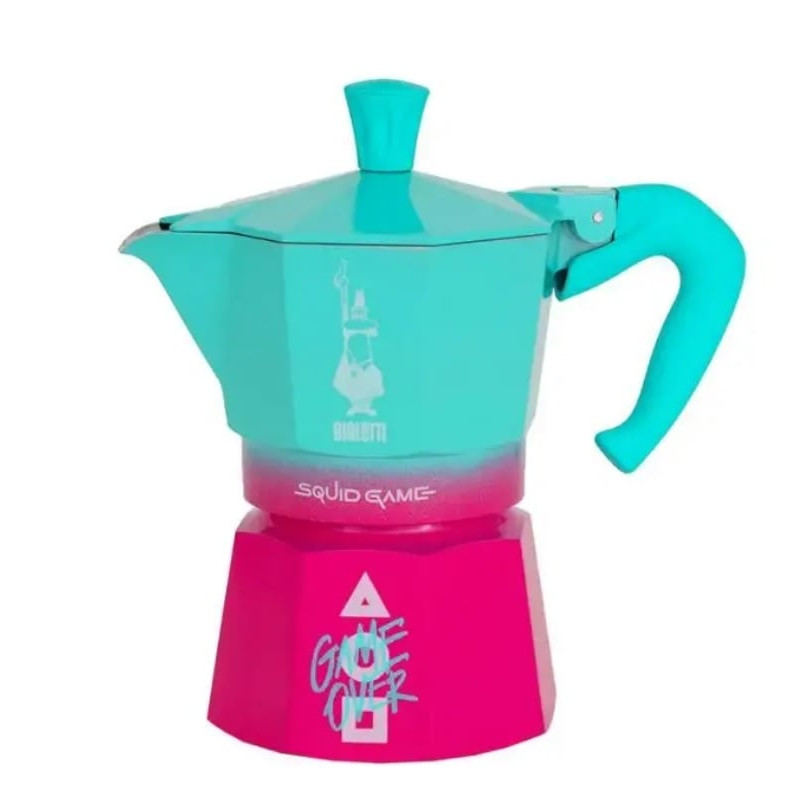 Caffettiera bialetti squid game 3 tazze limited edition netflix 0005391