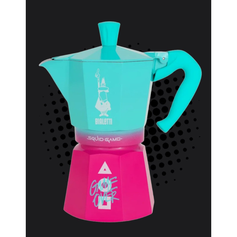 Caffettiera bialetti squid game 6 tazze limited edition netflix 0005391