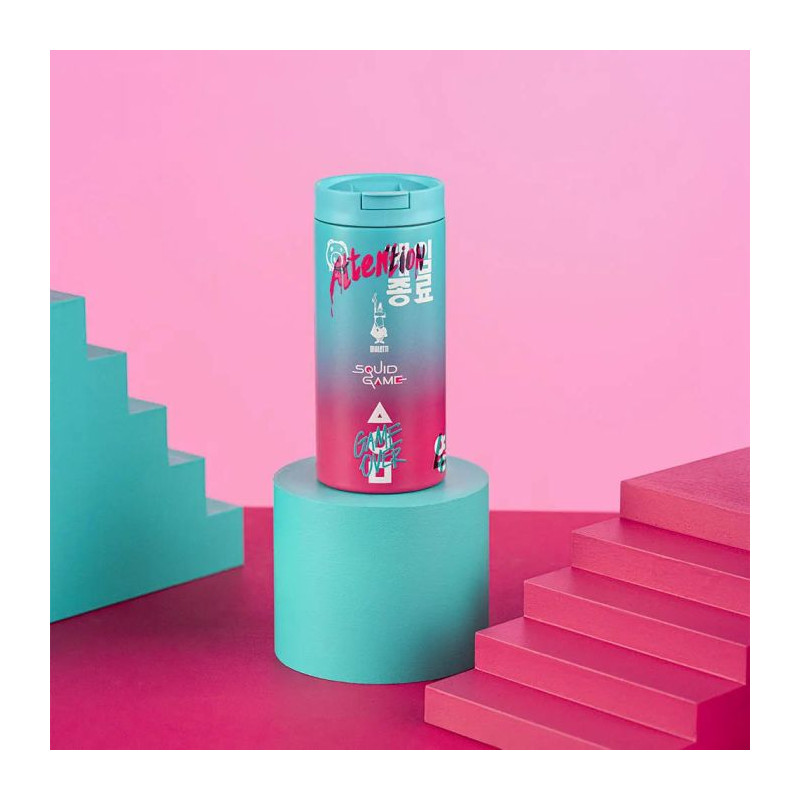 Mug bialetti termica squid game con tappo 360ml [mug terminca squid