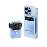 Batteria portatile techly wireless magnetico 3 in 1 con led 10.000