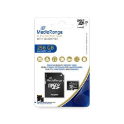 256gb scheda microsdxc mediarange classe 10 [mr946]