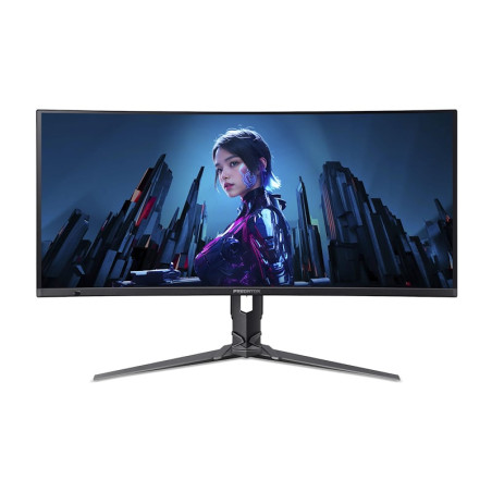 Monitor oled 34" acer predator x34x5 nero uwqhd, curvo, amd