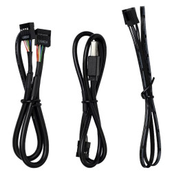 Hub e cavi ventole lian li edge hub, 4x usb, 6x pwm nero