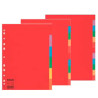Divisori esselte 12 tasti economy a4 in cartoncino colorato 160gr