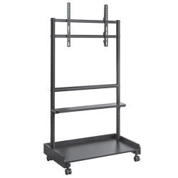 Supporto a pavimento techly con mensola per tv lcd/led/plasma 50-86''