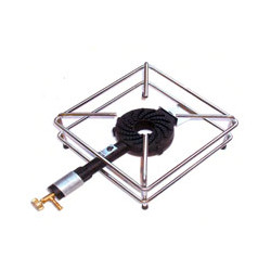 Fornello a gas machx 4 piedi telaio cromato pro 30x30 [machx]