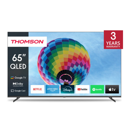 Tv qled 65" thomson 65qg4s14 frame less google tv 4k dvb-t2/s2
