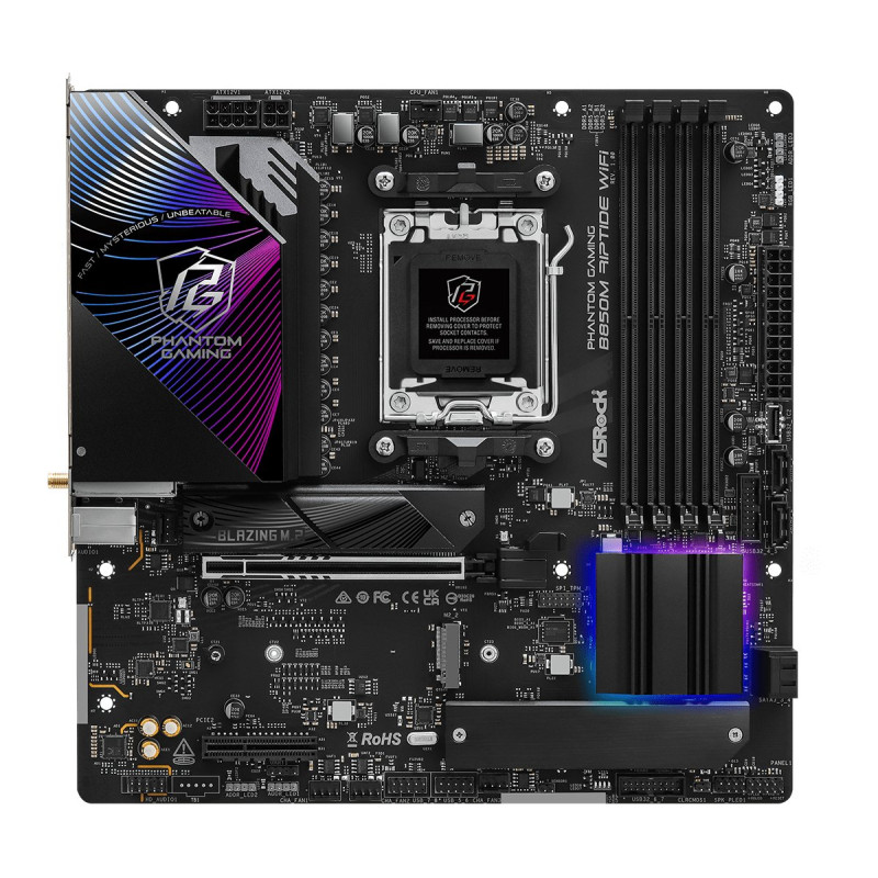 Scheda madre asrock b850m riptide wifi (am5) (d) [90-mxbs30-a0uayz]