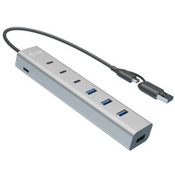 Hub usb i-tec usb-c/usb-a metal 7 porte (3x [cahubmetal7]