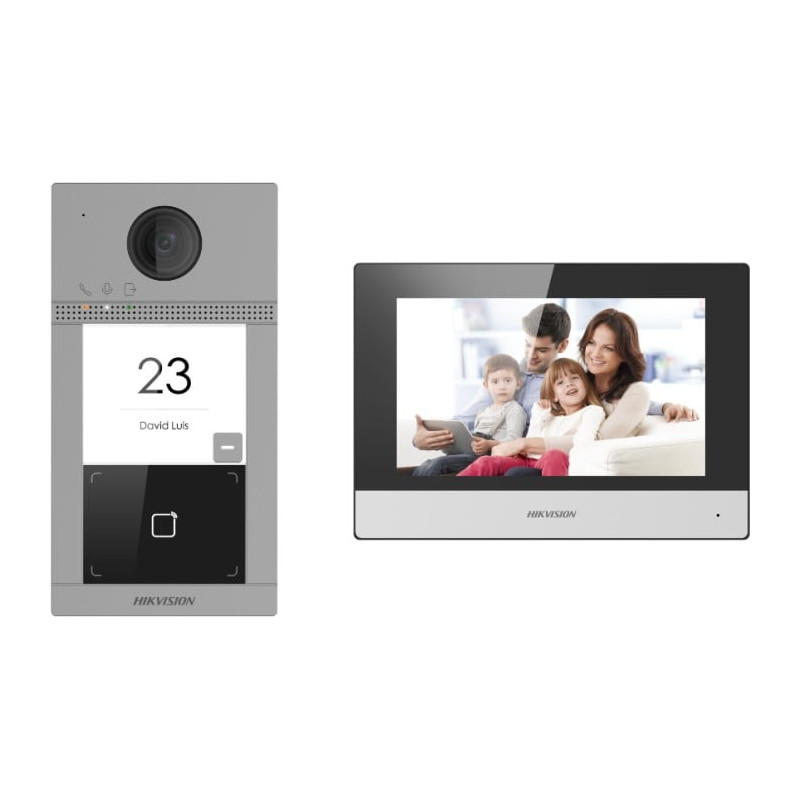 Kit videocitofono hikivision ds-kis604-s [ds-kis604-s]