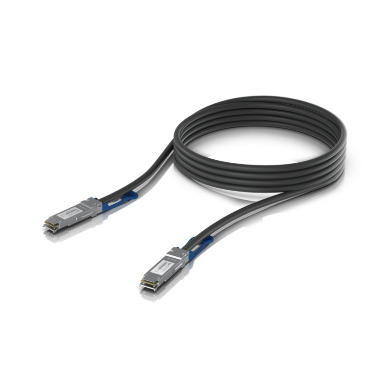 Cavo qsfp ubiquiti 100g dac-qsfp28 3 metri [uacc-dac-qsfp28-3m]