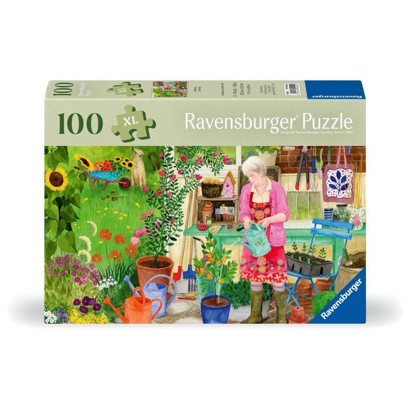 Puzzle ravensburger feel well & puzzle - vita da giardino