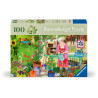 Puzzle ravensburger feel well & puzzle - vita da giardino