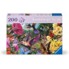 Puzzle ravensburger - kolibris und schmetterlinge (200 pezzi)