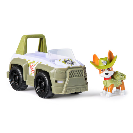 Paw patrol - jeep tracker e il suo veicolo. il jungle cruiser
