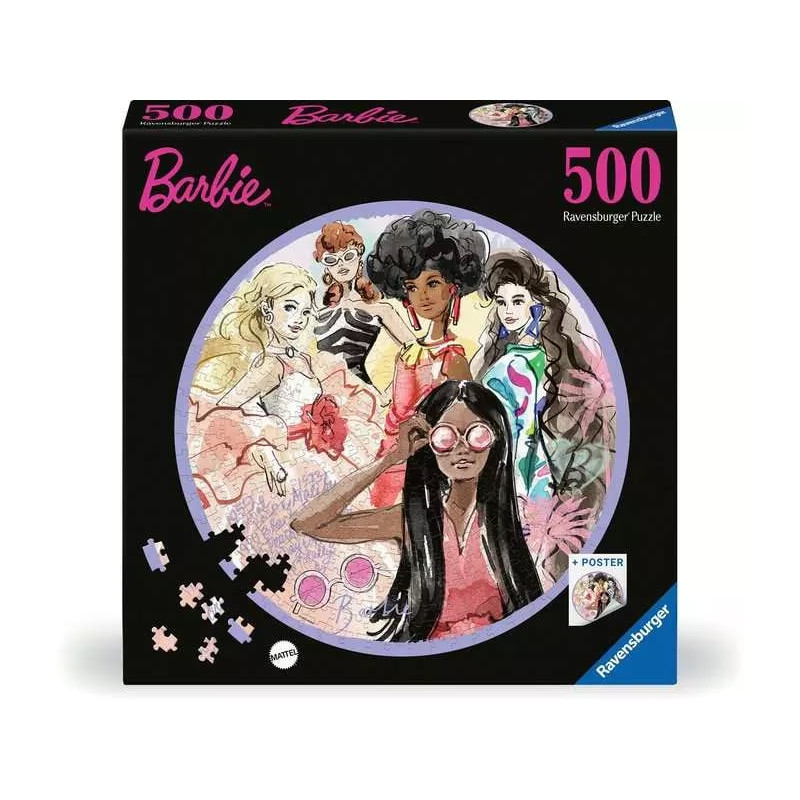 Puzzle ravensburger rundpuzzle barbie - global style icon since