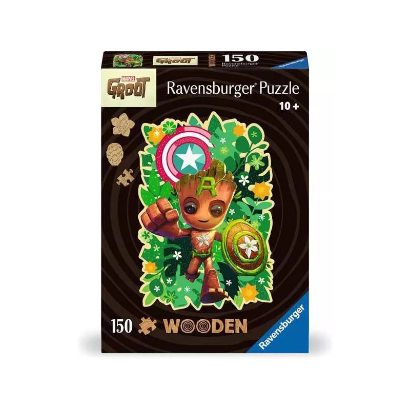 puzzle ravensburger wooden groot (150 pezzi) [12001459]