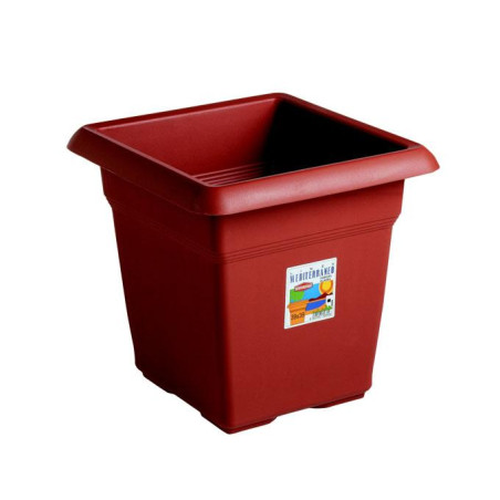 Fioriera med quadra coccio 45 stefanpl [stefanplast ]