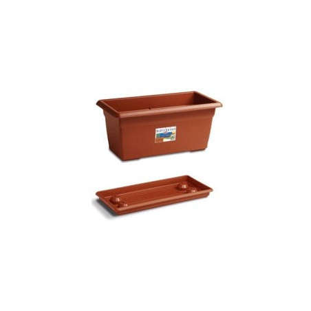 Fioriera med rettangolare coccio 100 stefanpl [stefanplast ]