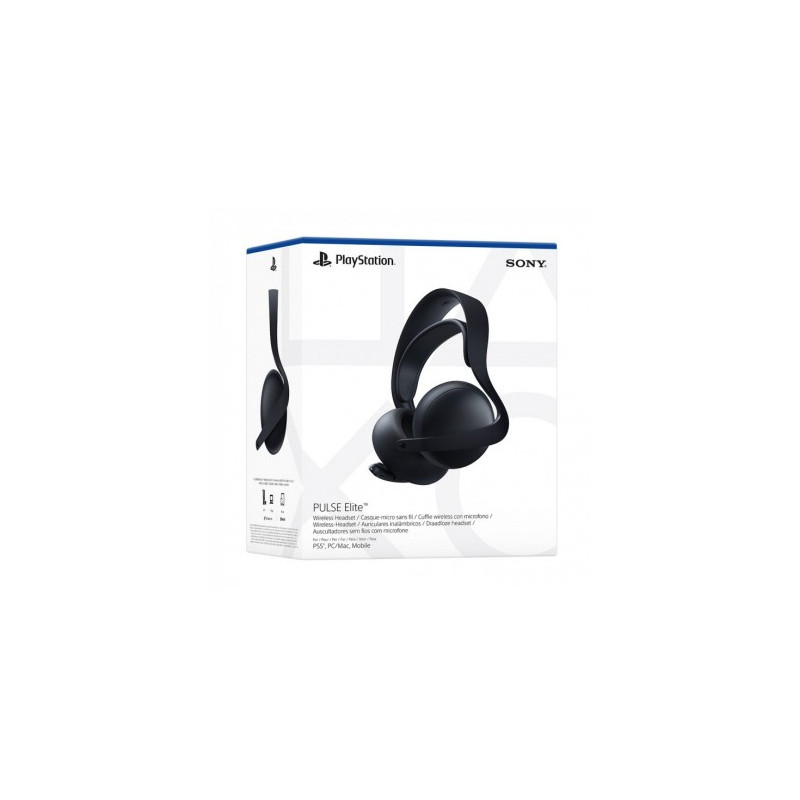 Cuffie sony pulse elite wireless nero [pulse elite schwarz]