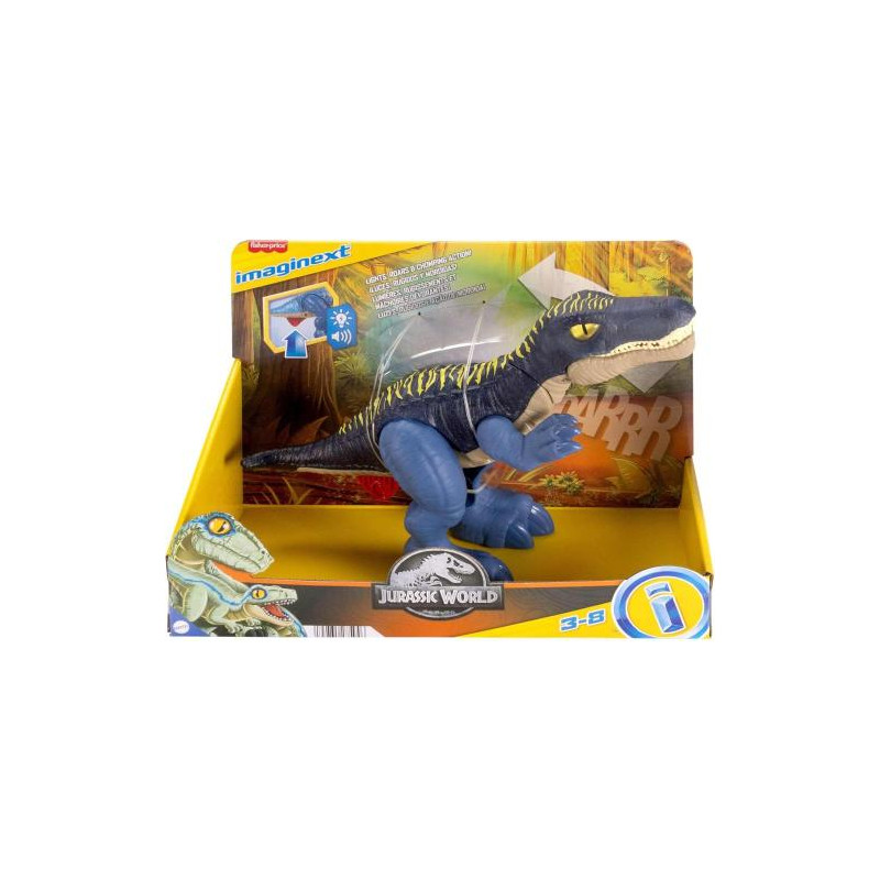 Mattel - imaginext jurassic world knurrender leucht-baryonyx