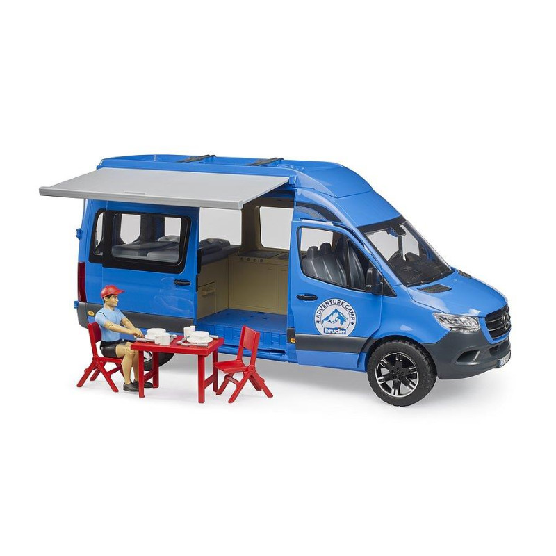 Bruder - mb sprinter camper con conducente [02684]
