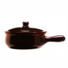 Casseruola terracotta coli' bruna con coperchio cm.16 [coli]