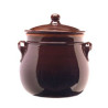 Pentola terracotta coli' con coperchio bruna cm.16 [coli]