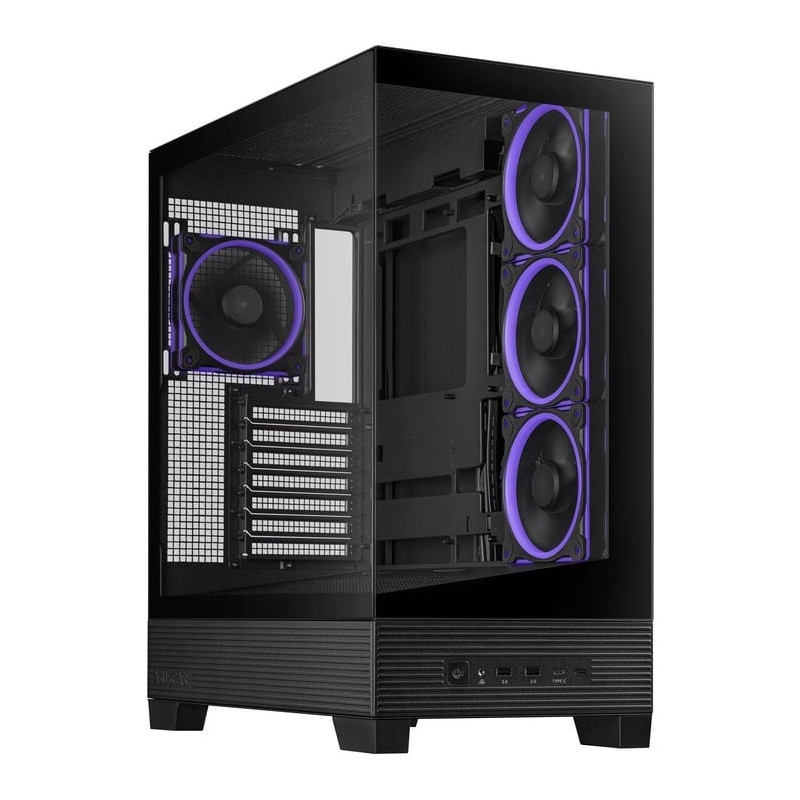 Case asus a31 plus tg argb midi tower atx nero [a31]