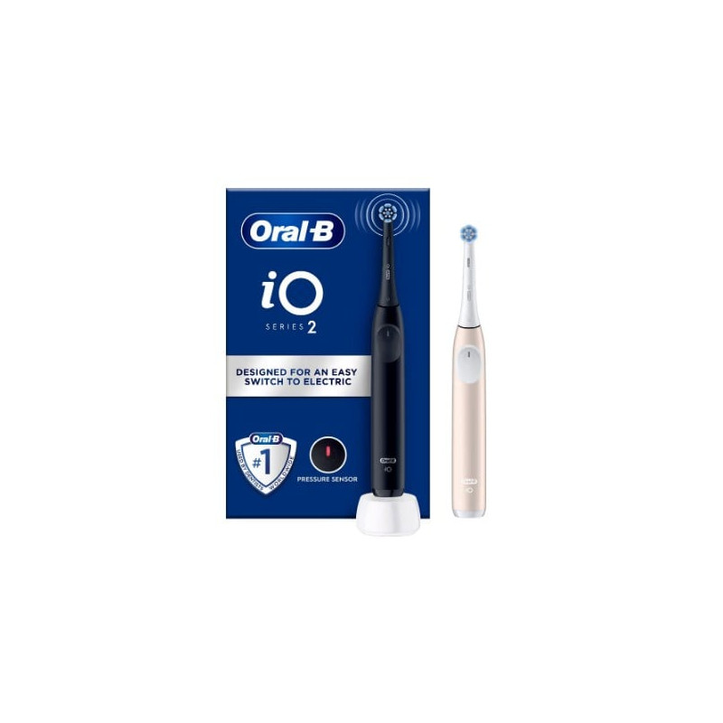 Set spazzolino elettrico oral-b io serie 2 con 2 testine 2pz