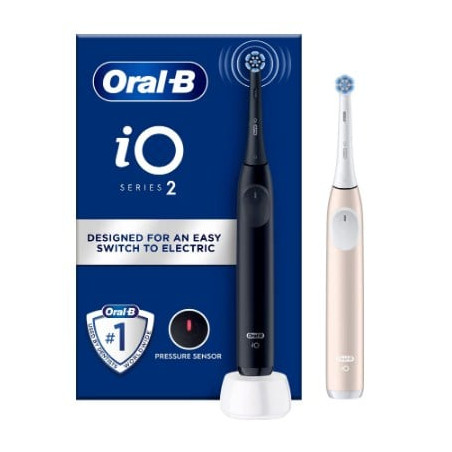 Set spazzolino elettrico oral-b io serie 2 con 2 testine 2pz