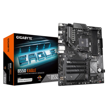 Scheda madre amd gigabyte ga-b550 eagle am4 atx 4xddr4 [b550
