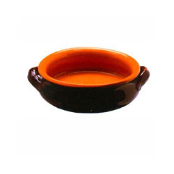 Tegame terracotta coli' basso bruna cm.25 [coli]