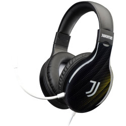 Cuffie qubick juventus gaming con jack 3.5mm nero